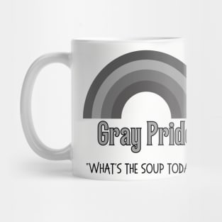 Gray Pride Soup Mug